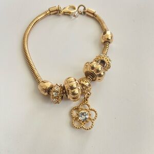 Elegant Gold Charm Bracelet